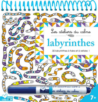 Labyrinthes. 30 labyrinthes à faire et à refaire ! Avec 1 stylo effaçable