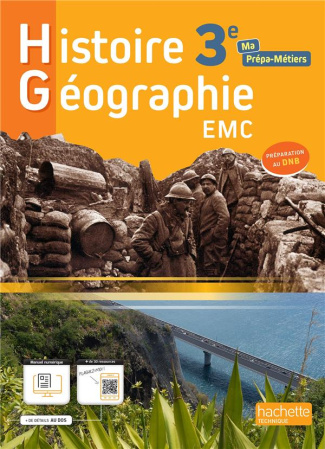 Histoire-Géographie EMC 3e Ma Prépa-Métiers. Edition 2023
