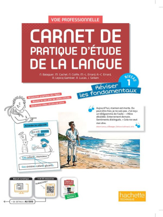 Carnet de pratique d'étude de la langue voie professionnelle niveau 1. Edition 2023