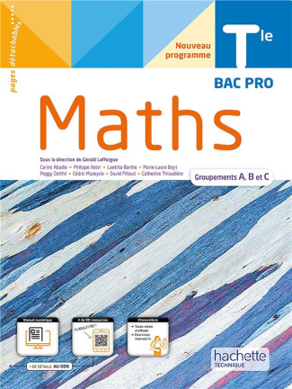 Mathématiques Tle Bac Pro groupements A, B et C