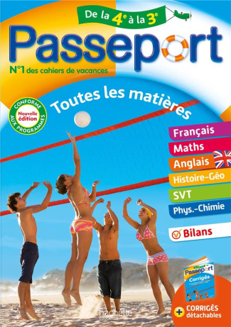 Passeport Toutes les matières de la 4e à la 3e. Edition 2022