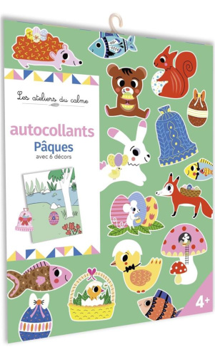 Autocollants Pâques avec 6 décors