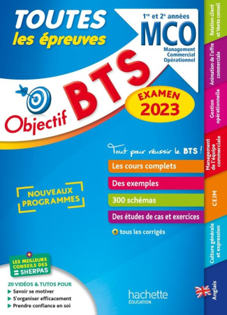 Toutes les matières 1re et 2e années BTS MCO. Edition 2023