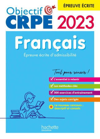 Français CRPE. Epreuve écrite d'admissibilité, Edition 2023