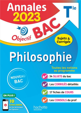 Philosophie Tle. Sujets & corrigés, Edition 2023