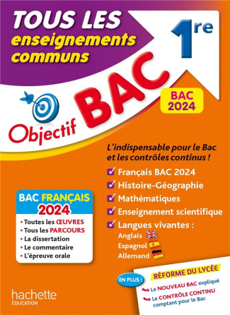 1re Tous les enseignements communs. Edition 2024