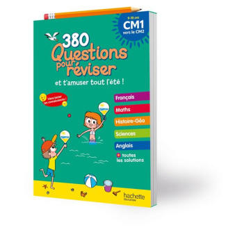 380 questions pour réviser CM1 vers le CM2. Avec un crayon