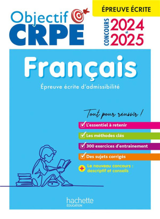 Français. Epreuve écrite d'admissibilité, Edition 2024-2025
