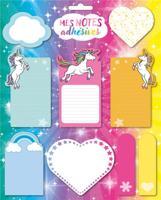 MES NOTES ADHESIVES LICORNES