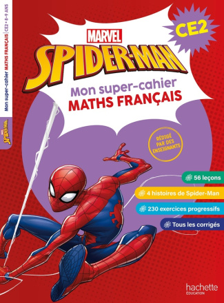 Spider-Man : Mon super-cahier maths français. CE2