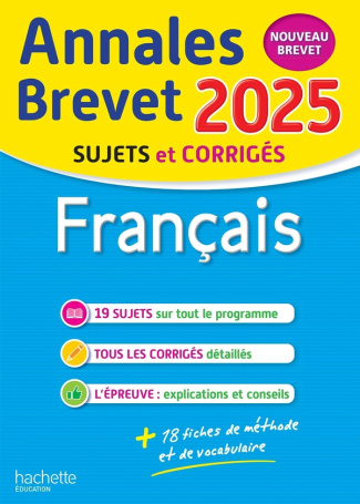 Français 3e. Sujets & corrigés, Edition 2025