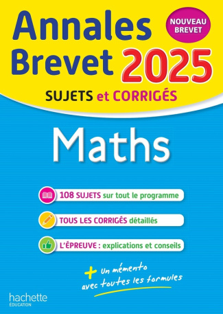 Maths 3e. Sujets et corrigés, Edition 2025