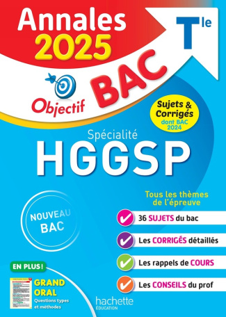 Spécialité HGGSP Tle. Sujets & corrigés, Edition 2025