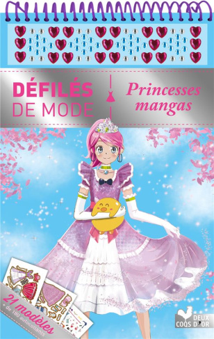 Princesses mangas. 21 modèles   de 180 autocollants