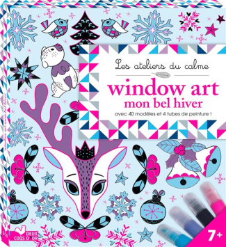 Window Art mon bel hiver. Avec 40 modèles, 4 tubes de peintures et 1 feuille en PVC