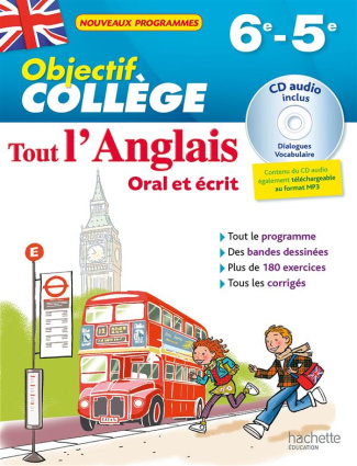 Tout l'anglais 6e-5e. Oral et écrit, Edition 2016, avec 1 CD audio