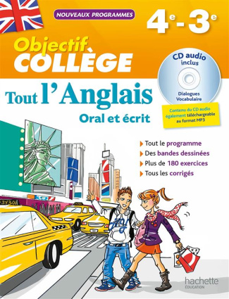 Tout l'anglais 4e-3e. Oral et écrit, Edition 2016, avec 1 CD audio