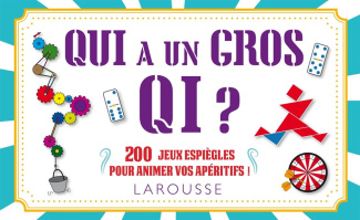 Qui a un gros QI ? 200 jeux espiègles pour animer vos soirées ! 100 cartes et un livret