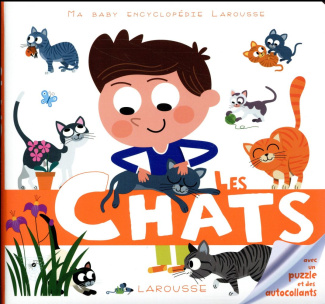 Les chats. Avec un puzzle et des autocollants