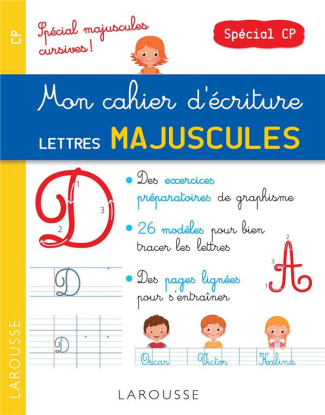 Mon cahier d'écriture lettres majuscules, CP