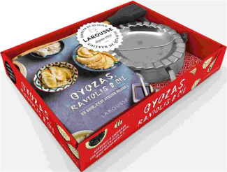 Coffret Gyozas, raviolis & Cie. Ce soir, c'est atelier pliage ! Le livre de recettes avec 1 moule à
