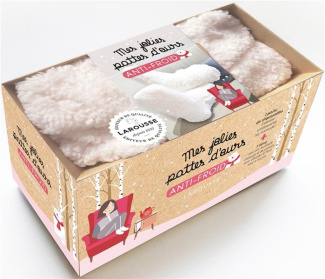 Mes jolies pattes d'ours anti-froid. Coffret avec 1 paire de chaussettes et 1 livre