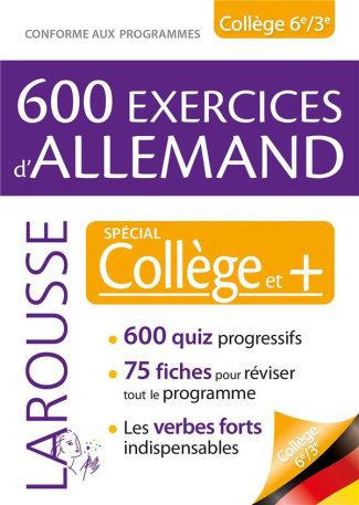 600 exercices d'allemand spécial collège