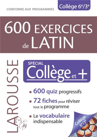 600 exercices de latin. Spécial Collège