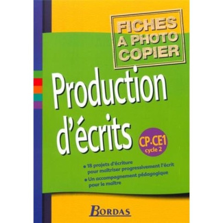 Production d'écrits CP-CE1. Cycle 2