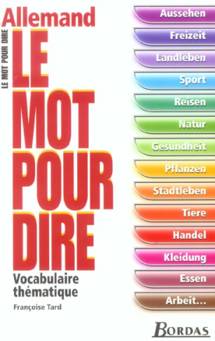 Allemand. Vocabulaire thématique
