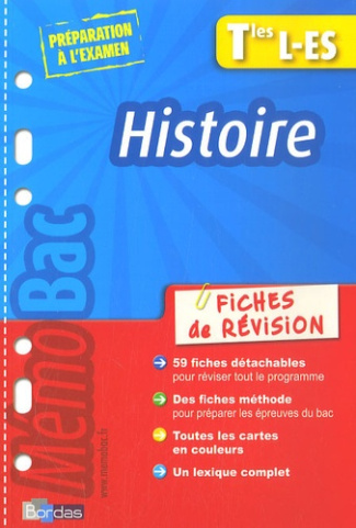 Histoire Tles L-ES. Fiches de révision