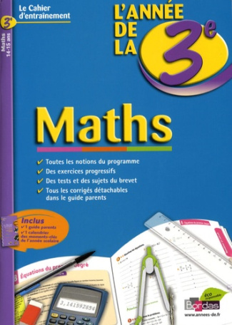 Maths. L'année de la 3e