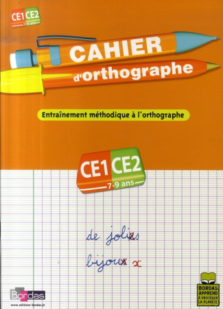 Cahier d'orthographe CE1-CE2