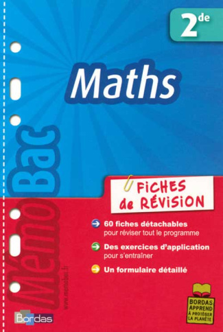 Maths 2e. Fiches de révision