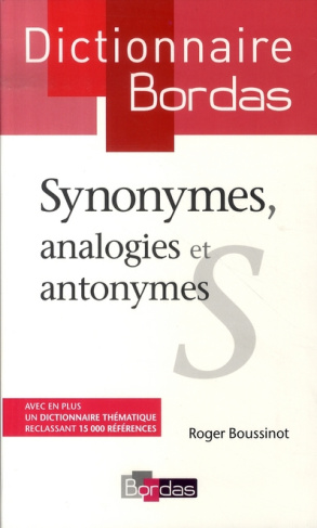 Synonymes, analogies et antonymes