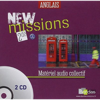 Anglais 2e A2-B1 New missions. 2 CD audio