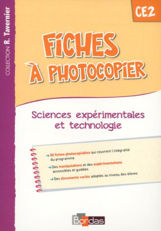 Fiches à photocopier Sciences expérimentales et technologie CE2