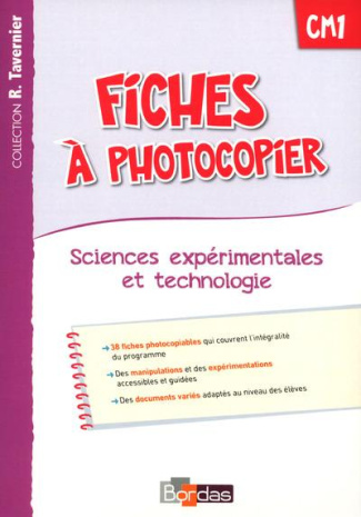 Fiches à photocopier Sciences expérimentales et technologie CM1