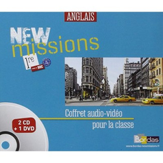 Anglais 1re B1-B2 New missions. 1 DVD   2 CD AUDIO