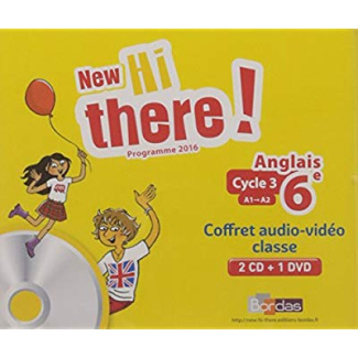 Anglais 6e A1-A2 New Hi there! Edition 2017 1 DVD   2 CD AUDIO