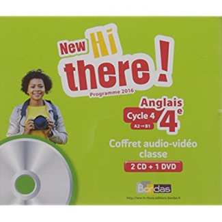 Anglais 4e A2-B1 New Hi there! Edition 2017 1 DVD   2 CD AUDIO