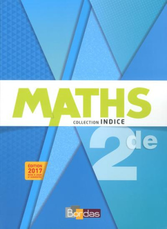 Maths 2de. Edition 2017