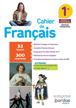 Français 1re. Cahier d'exercices, Edition 2020
