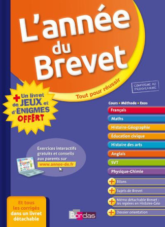 L'année du brevet. Avec un livret de jeux