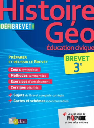 Histoire-Géo, Education civique brevet 3e