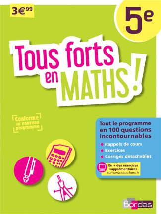 Mathématiques 5e Tous forts en maths ! Edition 2016