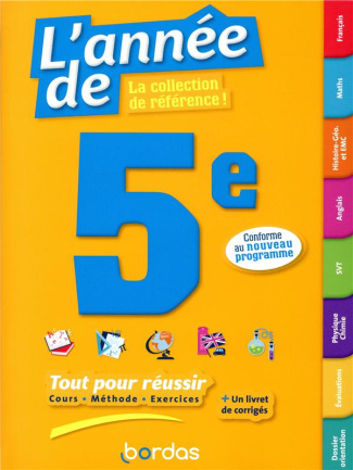 L'année de 5e. Edition 2019