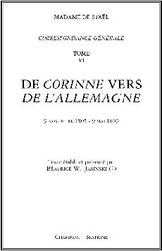 CORRESPONDANCE GENERALE. T6. 1805-1809