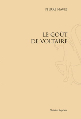 LE GOUT DE VOLTAIRE. (1938).