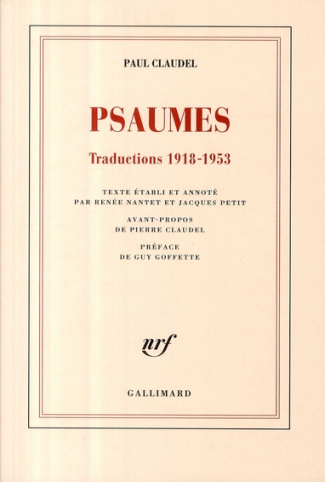Psaumes. Traductions 1918-1953